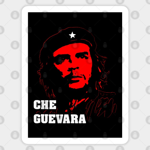 Che Guevara Shirt Revolution Rebel Tee Gerrilla Fighter Sticker by HiDearPrint